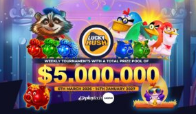 Torneo oficial Global Lucky Rush en Solbet para jugadores de Ecuador.