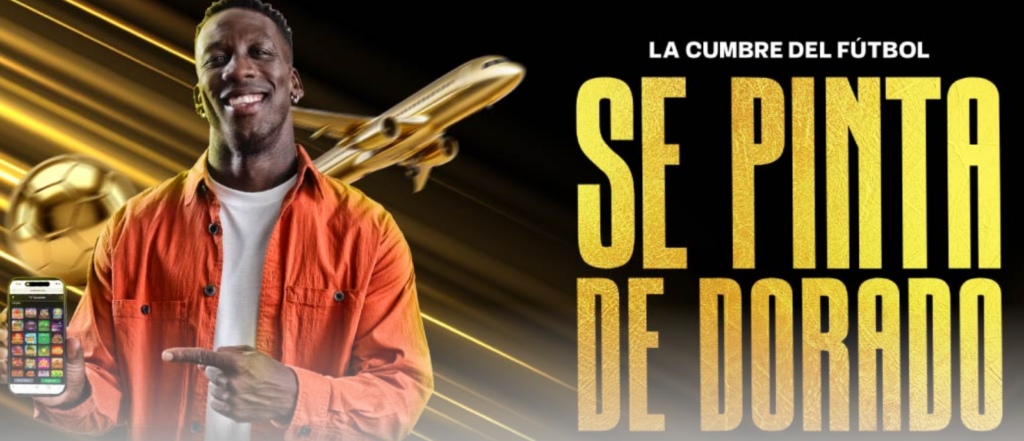 Promoción El Tío Dorado en Doradobet Perú sorteando viajes al Mundial 2026.
