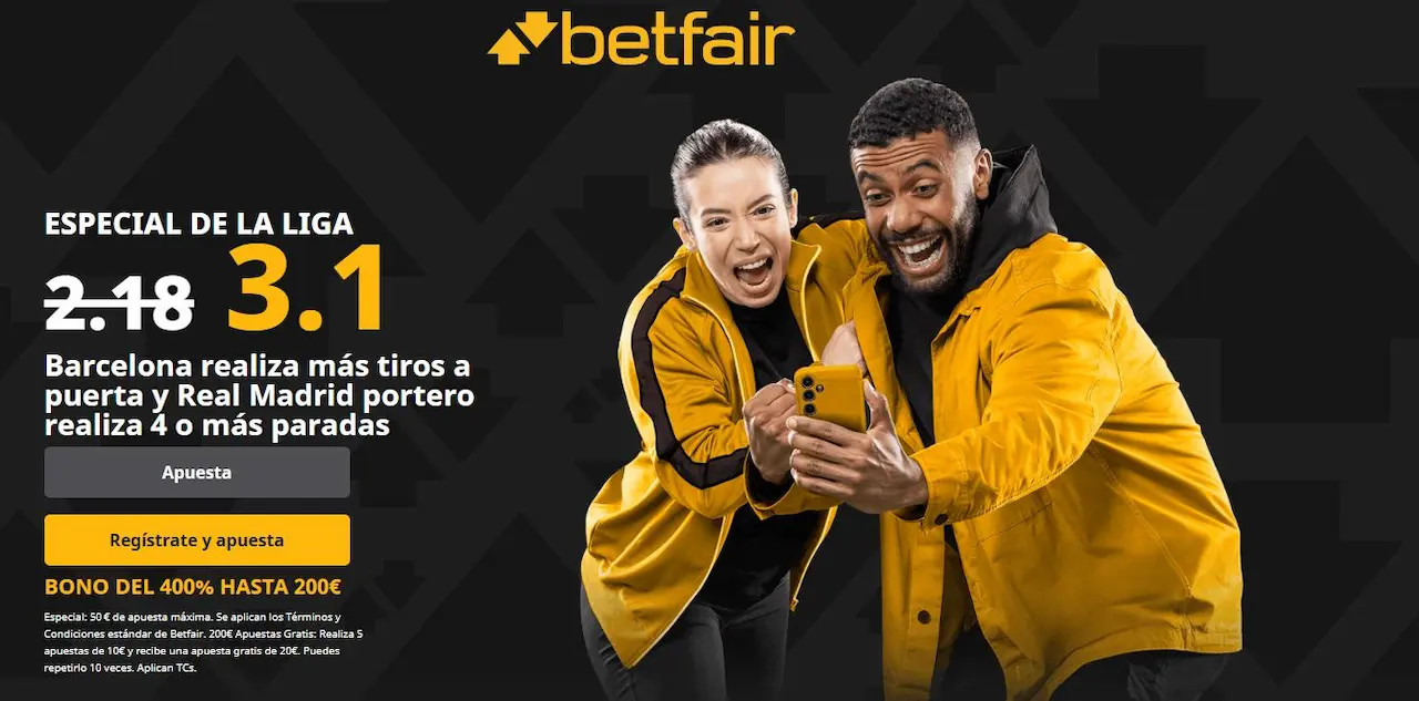 Betfair Supercuota Barcelona vs Real Madrid