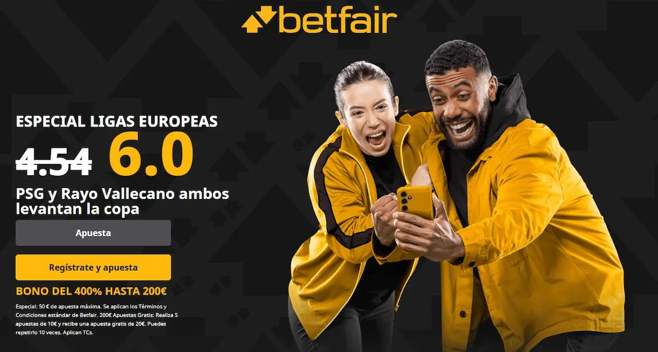 Betfair Supercuota PSG y Rayo