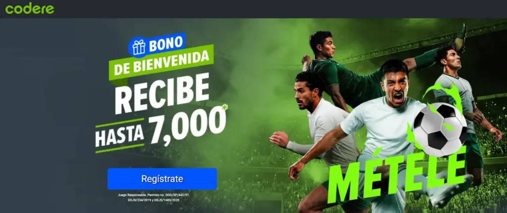 Codere MX bono de bienvenida