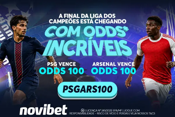 Novibet Brasil Final Champions PSG Arsenal