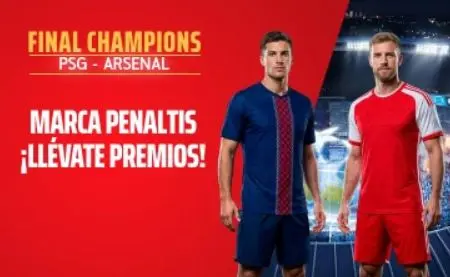 Sportium penaltis PSG vs Arsenal Final Champions League