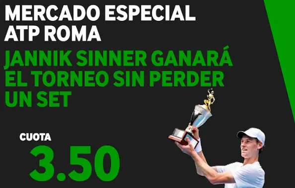 apuesta sinner campeón atp roma