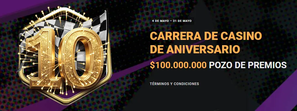 carrera casino aniversario coolbet
