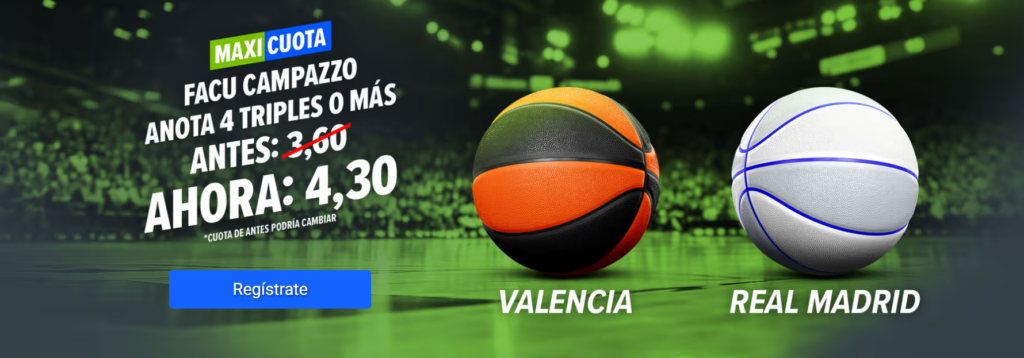 MAXICUOTA CODERE VALENCIA VS REAL MADRID