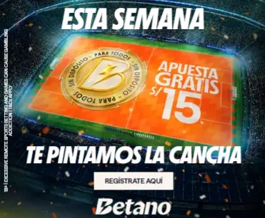 Betano Perú apuesta gratis