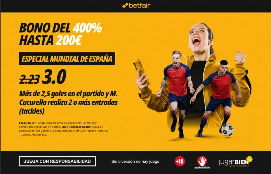 Betfair Supercuota España vs Cabo Verde