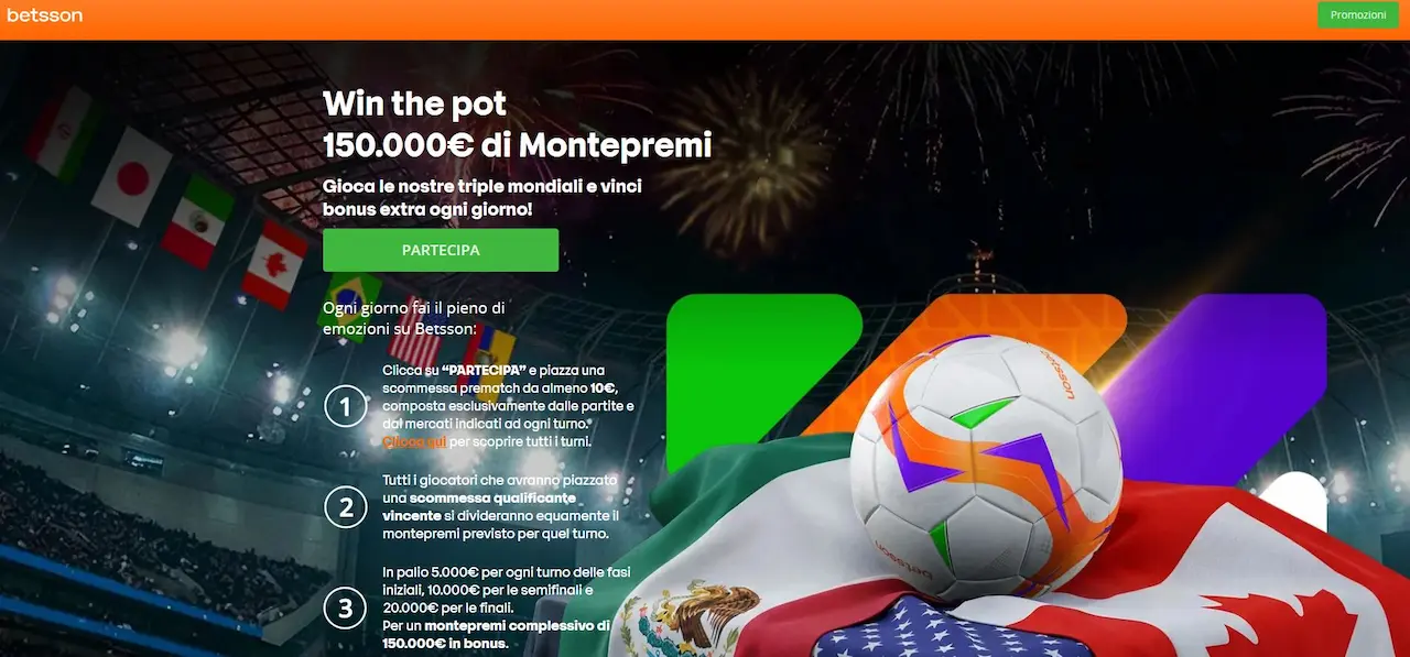Betsson Italia Win the Pot
