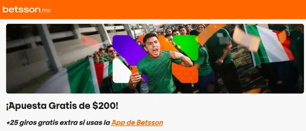 Betsson MX bono de bienvenida