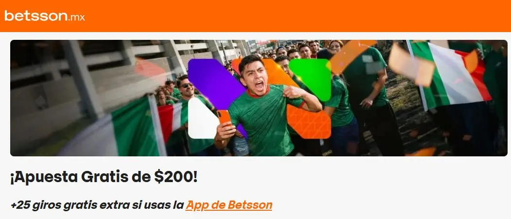 Betsson MX bono de bienvenida