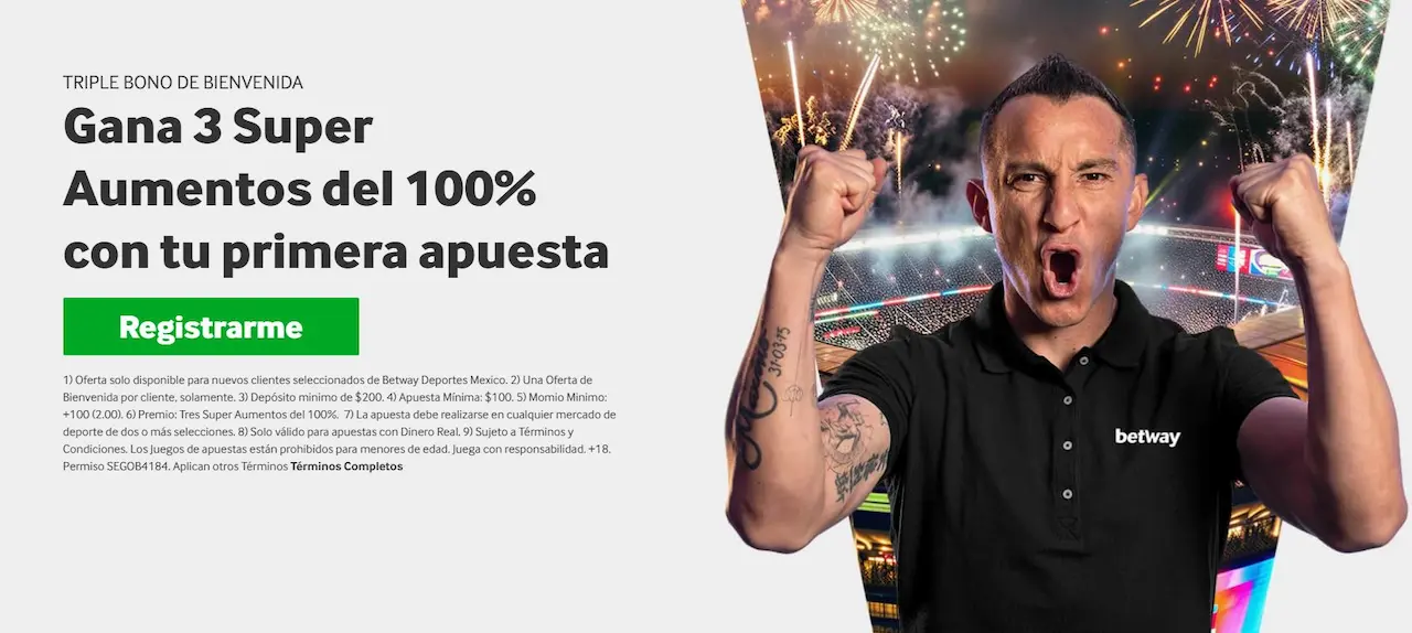 Betway Mx bono de bienvenida