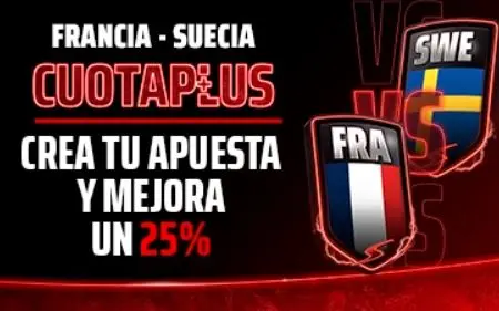 Sportium CuotaPlus Francia vs Suecia