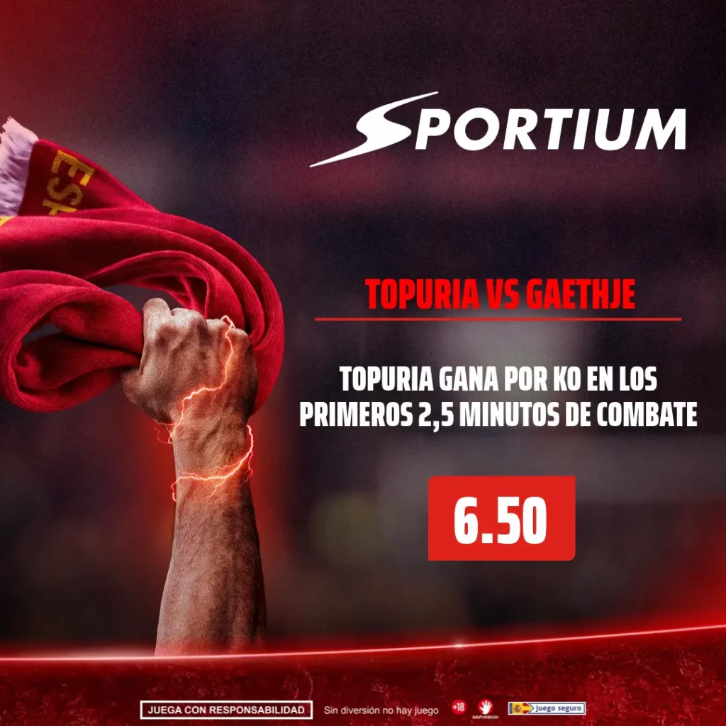 Sportium Topuria gana por KO
