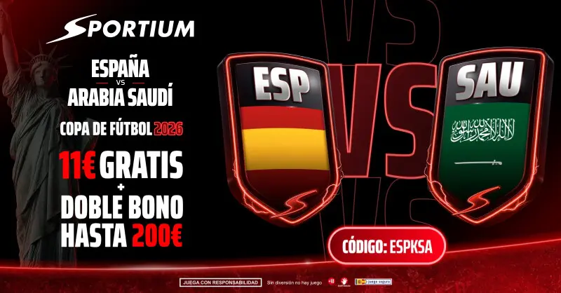 sportium bono gratis españa arabia saudi