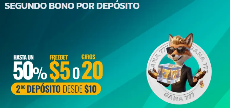 bono bienvenida gana777 casino