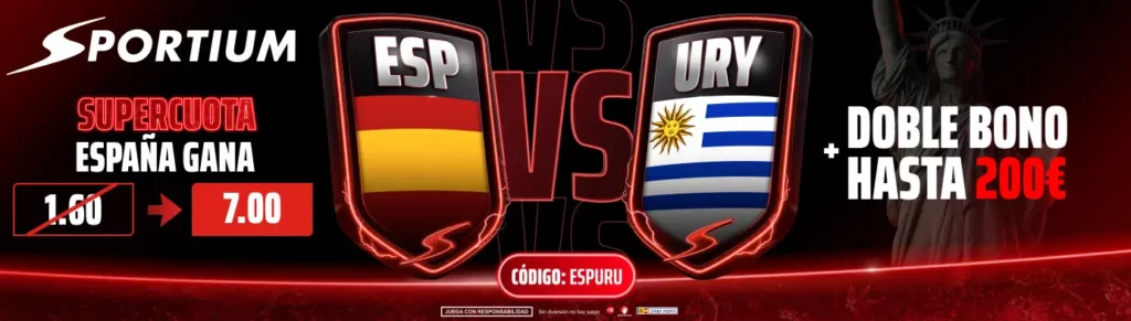 supercuota españa uruguay sportium supercuota uruguay españa sportium