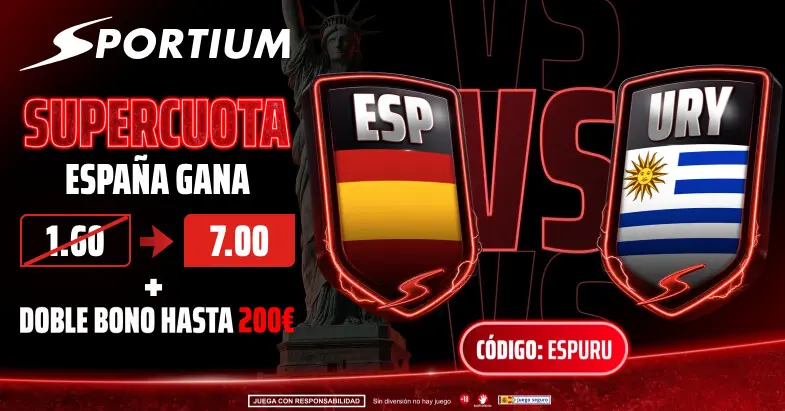 supercuota sportium españa vs uruguay supercuota españa vs uruguay