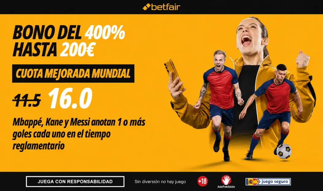 Betfair semifinales Mundial goleadores Mbappé Messi Kane