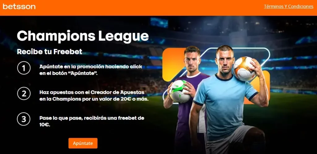 Betsson Champions League clasificación