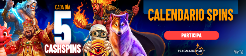 calendario spins pastón casino
