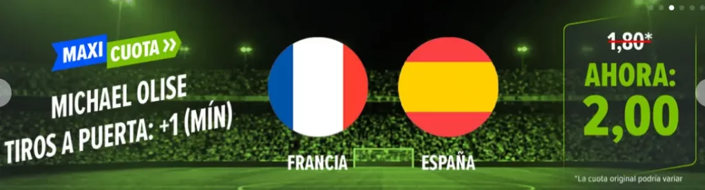 maxicuota francia - españa codere maxicuotas codere francia vs españa