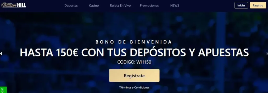 William Hill bono de bienvenida