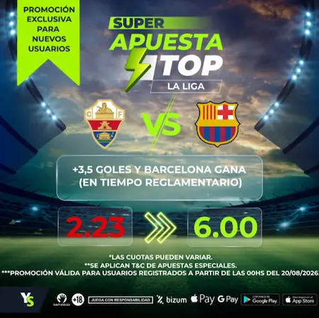 superapuesta elche vs barcelona