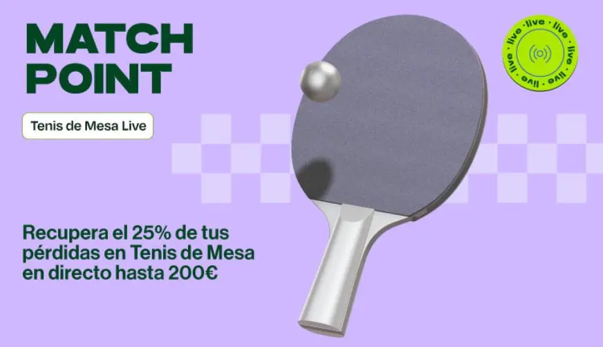 RETAbet tenis de mesa match point