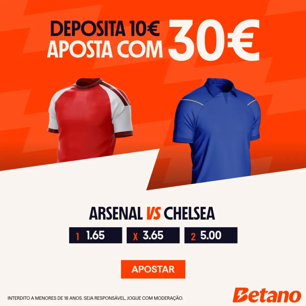 betano portugal arsenal - chelsea