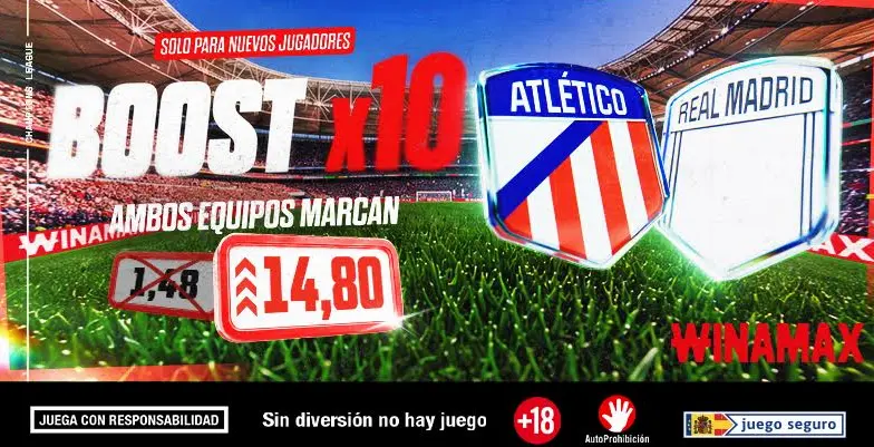 multiplica cuota winamax atlético vs real madrid