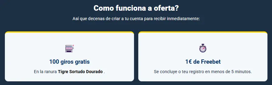 Bónus sem depósito Lebull: 100 Freespins na slot Tigre Sortudo Dourado