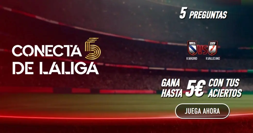 sportium conecta 5 real madrid - rayo vallecano
