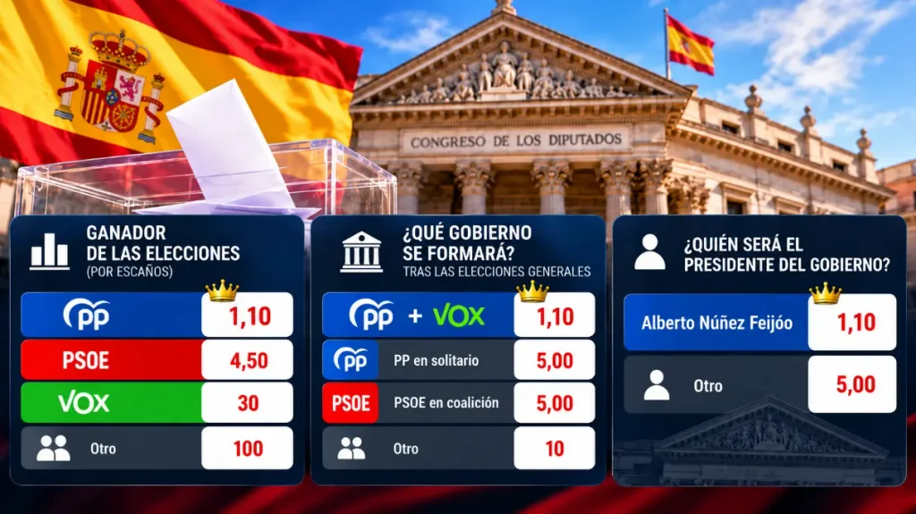 como-apostar-elecciones-generales-29n favoritos elecciones generales 2026