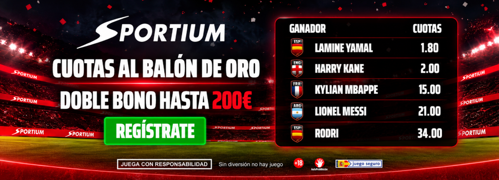 Sportium cuotas balón de oro