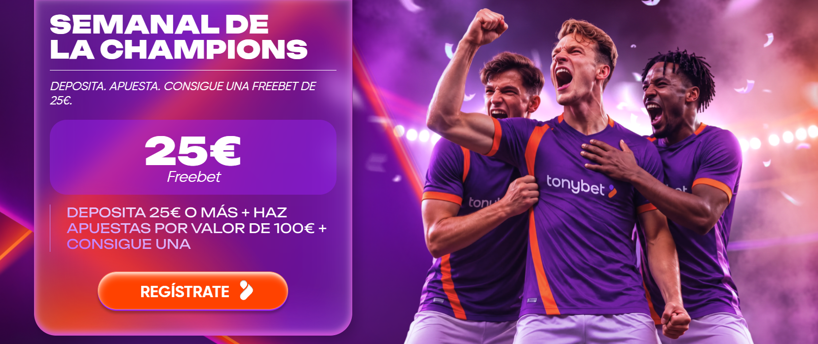tonybet semanal champions
