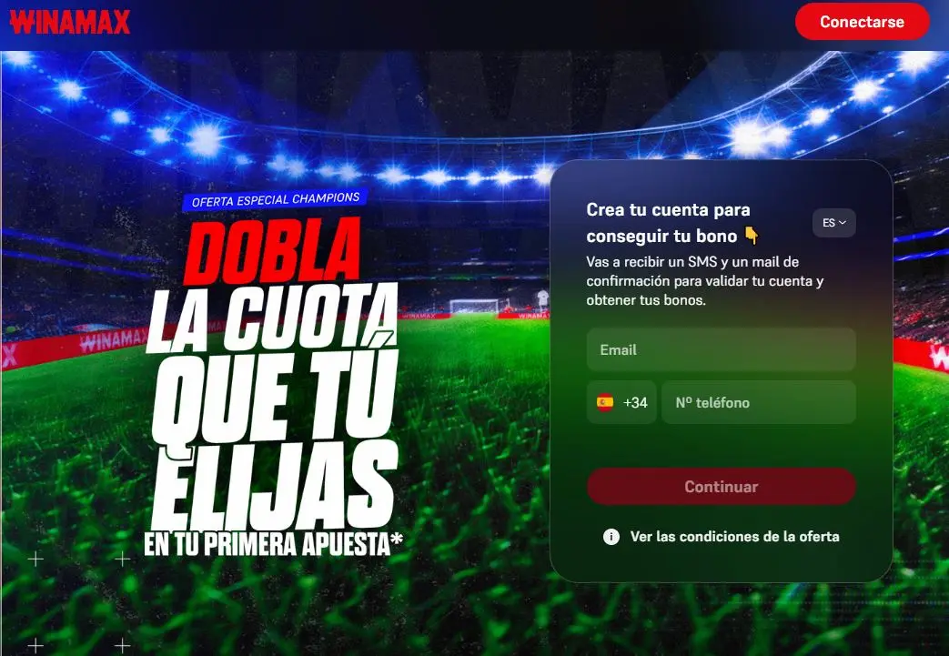 winamax champions dobla cuota